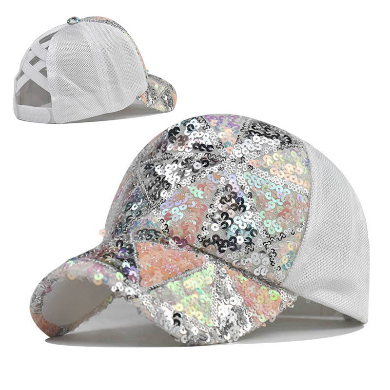 Sombrero de béisbol de protección de lentejuelas de algodón de algodón al por mayor